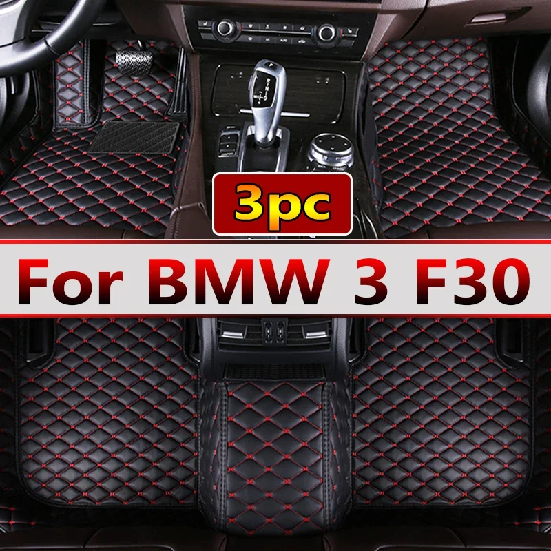 Car Floor Mats For BMW 3 F30 325i 330i 320i 318i Five Doors 2013 2014 15 16 17 18 19 Foot Pads Carpet Cover Interior Accessories