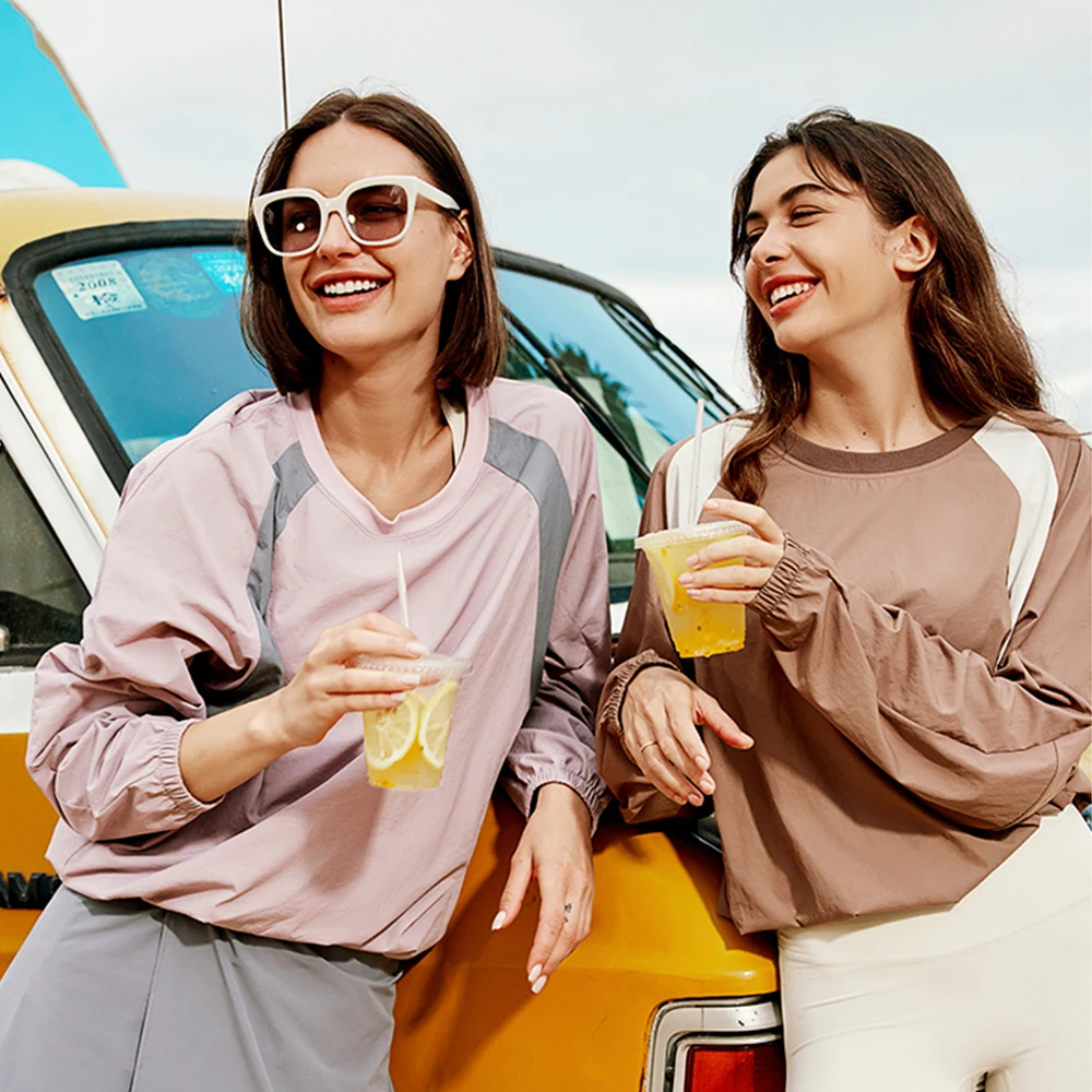 OhSunny Sweatshirt for Woman Men,Family Couple Long Sleeves Sun Protection Tops,Beach Vacation Anti-Chlorine Shirt UPF50+