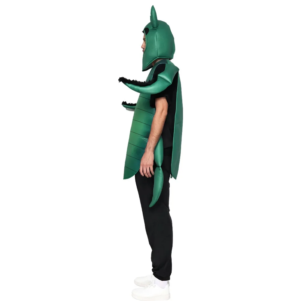 Green Gothic Beetle Costume Insect Costume Unisex Adult Halloween Party Cosplay Stage Performance Costume Disguise Costume 2025