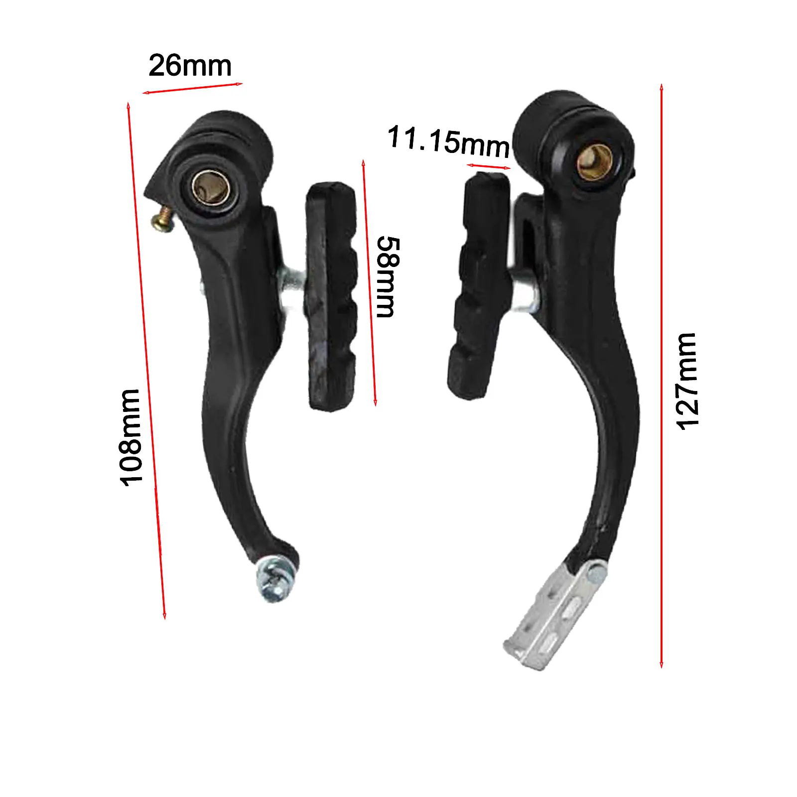 For Bicycle Brake Set with For V Type Brakes Designed for Mountain Bikes with Easy Installation and Customizable Cable Lengths