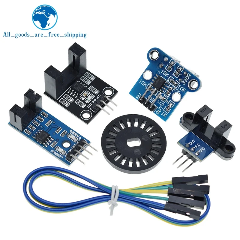 TZT Photoelectric Beam Speed Sensor Module 3.3V-5V Slot-Type Optocoupler Tacho-Generator Counter For Arduino/51/AVR/PIC Diy Kit