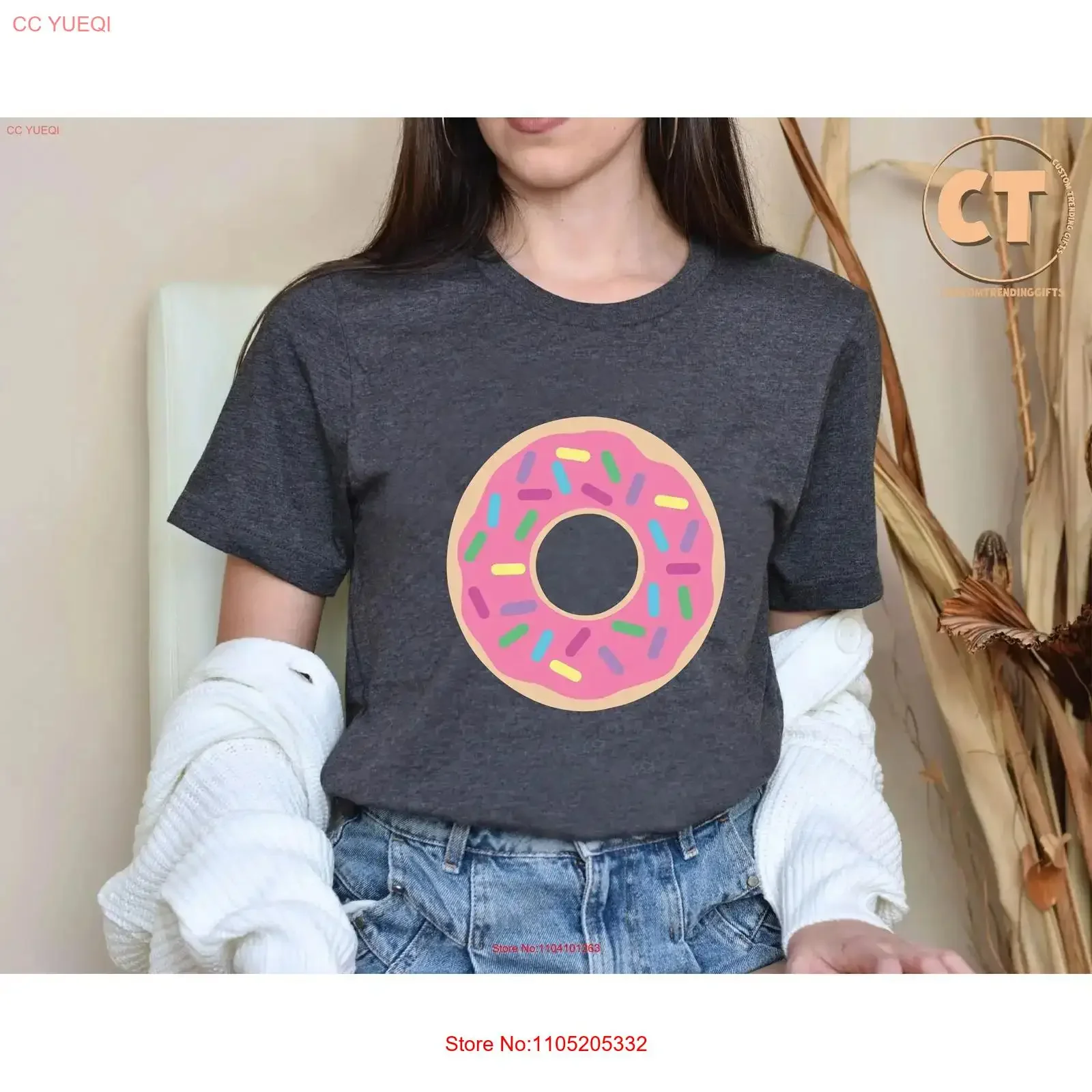 DonuT T Shirt Birthday Funny Food Trendy Foodie Lover Mom Party Pink vintage Washed Slightly Unisex graphic fashion Casual