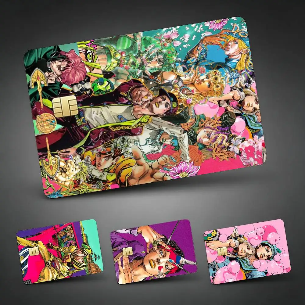 JoJos B-Bizarres Adventures   Credit Card Skin Stickers For VISA Bank Bus Metro Access Card Protective Film Cover Sticker