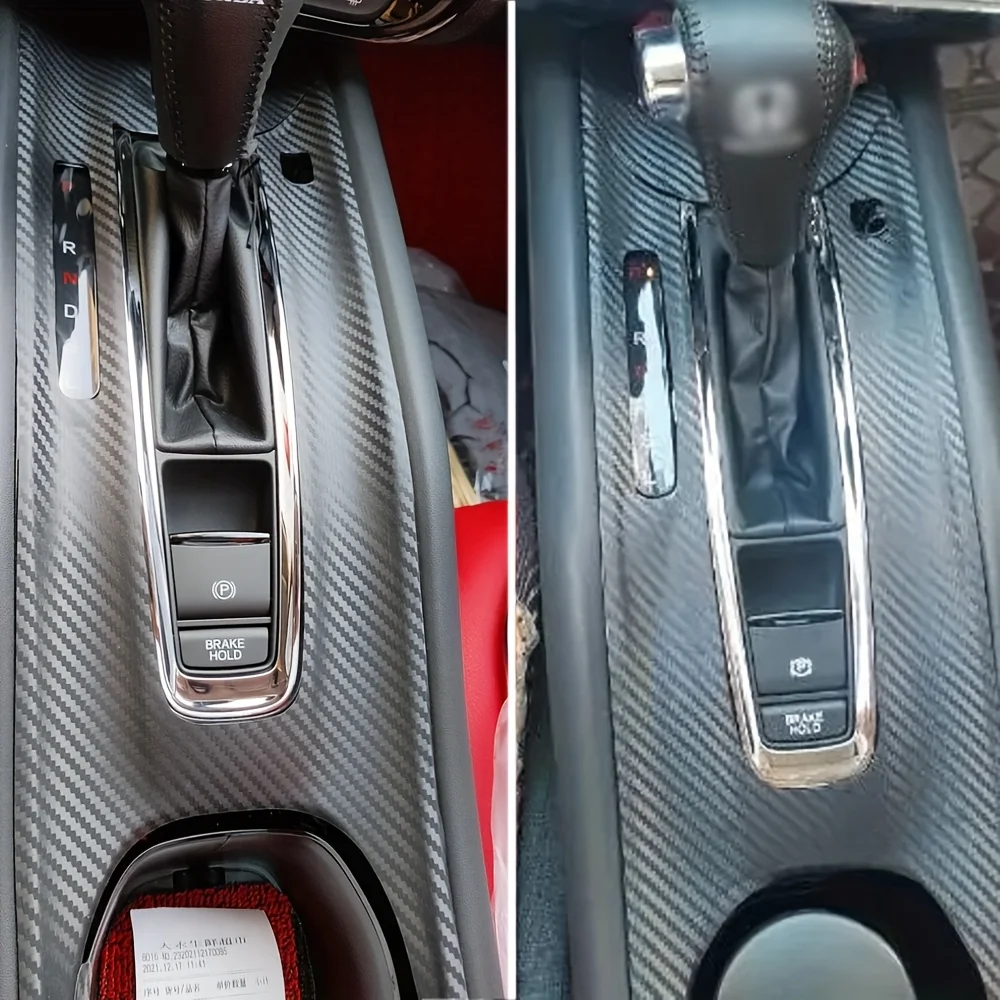 

For Honda VEZEL HR-V 2015-2022 Interior Central Control Panel Door Handle 5D Carbon Fiber Stickers Decals Car styling Accessorie
