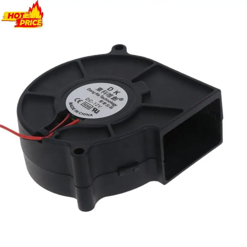 تيار مستمر الهواء توربو مروحة نفخ 75x75x30 مللي متر 12 فولت 7 سنتيمتر 7530 مشعات الطرد المركزي تدفق الهواء التبريد برودة مروحة #3