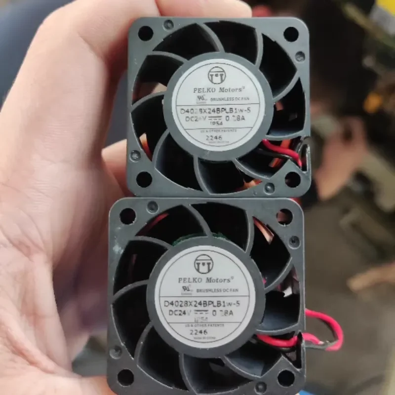 PELKO MOTORE D4028X24BPLB1W-5 24V 0.28A 2-Wire Cooling Fan for Electronic Equipment