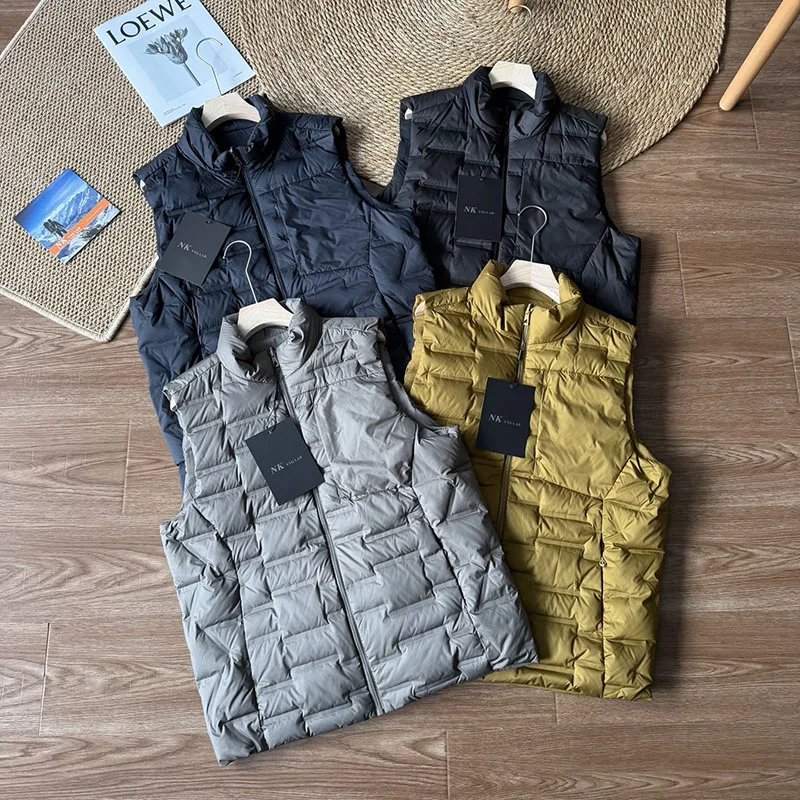 Nova chegada colete reversível de cor pura |   Gilet unissex casual versátil que você pode usar um colete quente em ambos os lados.