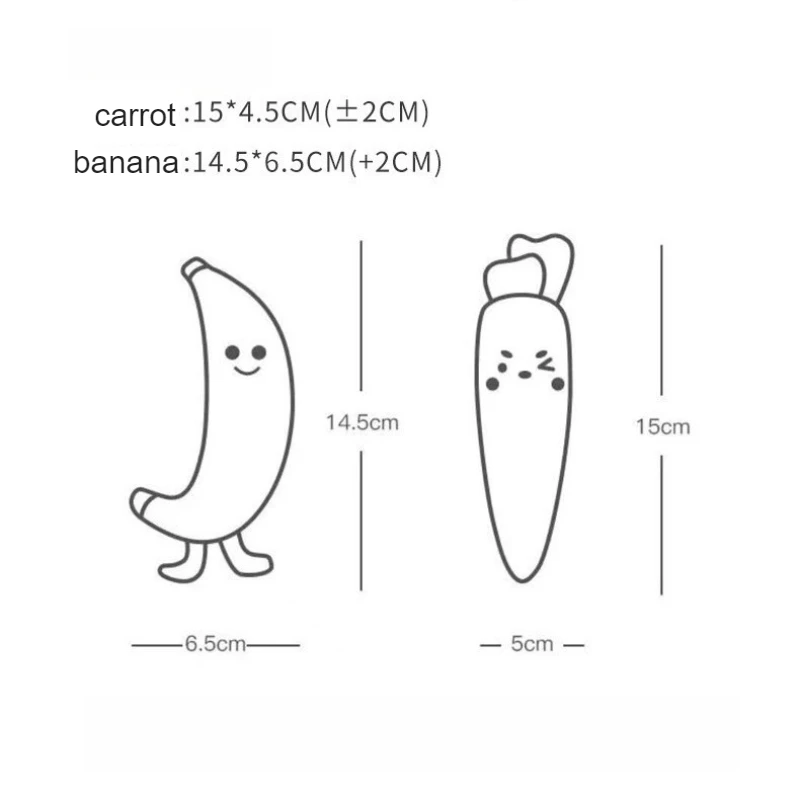 Developmental Hand Grip Toddler Toy Cute Stuffed Carrots Figure Hand Grip Toys Toddler Sleep Soothers Toy for Baby Boys Girls