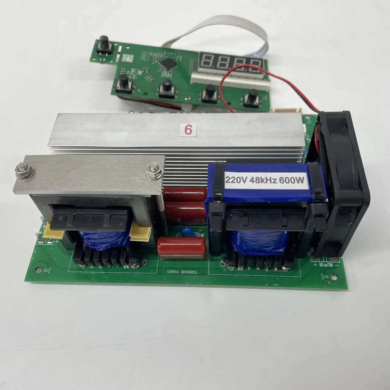 40KHZ 200W เครื่องทําความสะอาดอัลตราโซนิกบอร์ดไดร์เวอร์พร้อมตัวจับเวลาบอร์ดแสดงผลและการปรับกําลัง