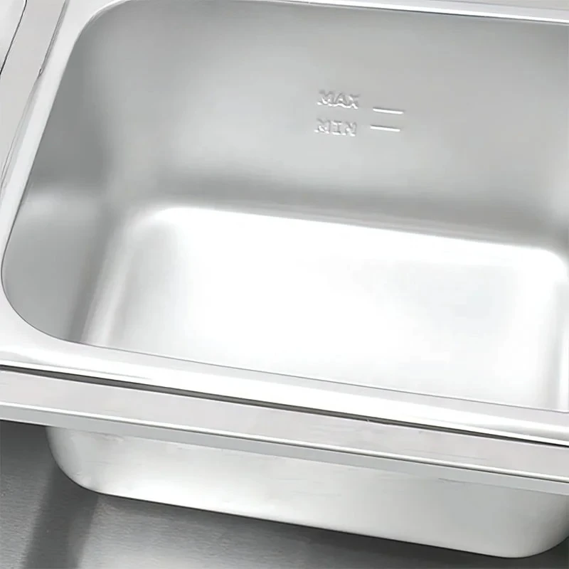 Commercial 1500W Electric Food Warmer Single-Basin Insulated Stainless Steel Display Lunch Box Flask for Hotel Restaurant