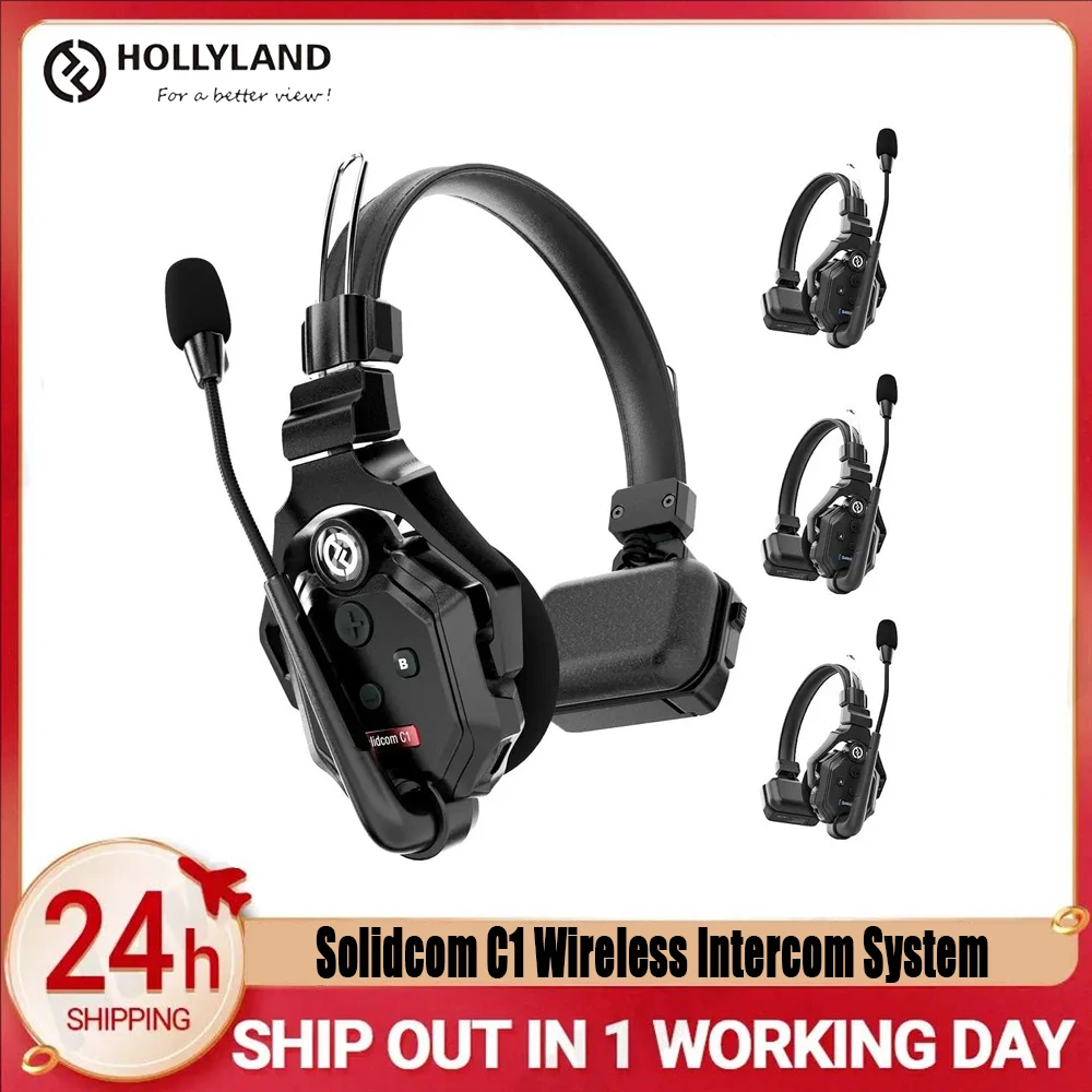 

Hollyland Solidcom C1: Полноценная полнодуплексная связь, защита от помех до 335 м, идеально для съемочных групп и концертных команд. Варианты для 2/3/4/6/8 пользователей.