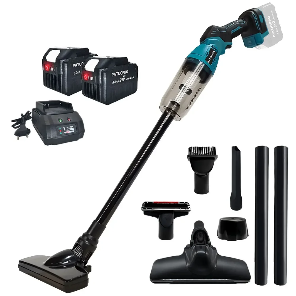 

Portable Brushless Electric Vacuum Cleaner Household Dust Blower Hard Floor Carpet Pet Hair Cleaning Tools For Makita 18vBattery