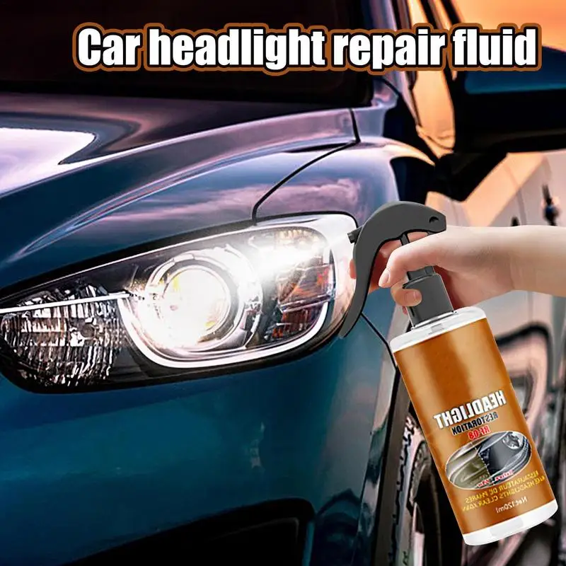 Headlight Cleaner For Cars 120ml Effective Liquid Headlight Polish Cleaner Headlight Restorer Portable Multifunctional Car Light