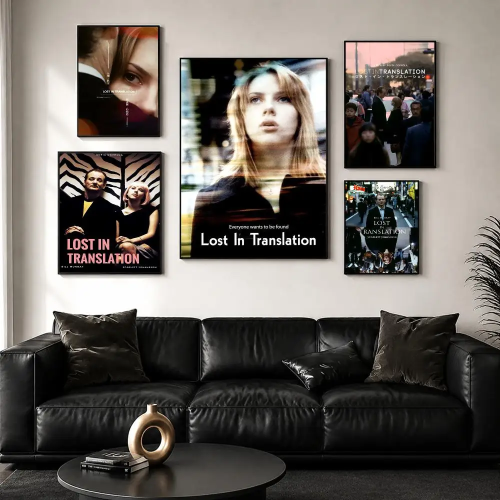 Classic Movies L-Lost in T-Translation Poster Decorative Wall Art Stickers Mural Photo Print for Home Living Room Hallway Decor