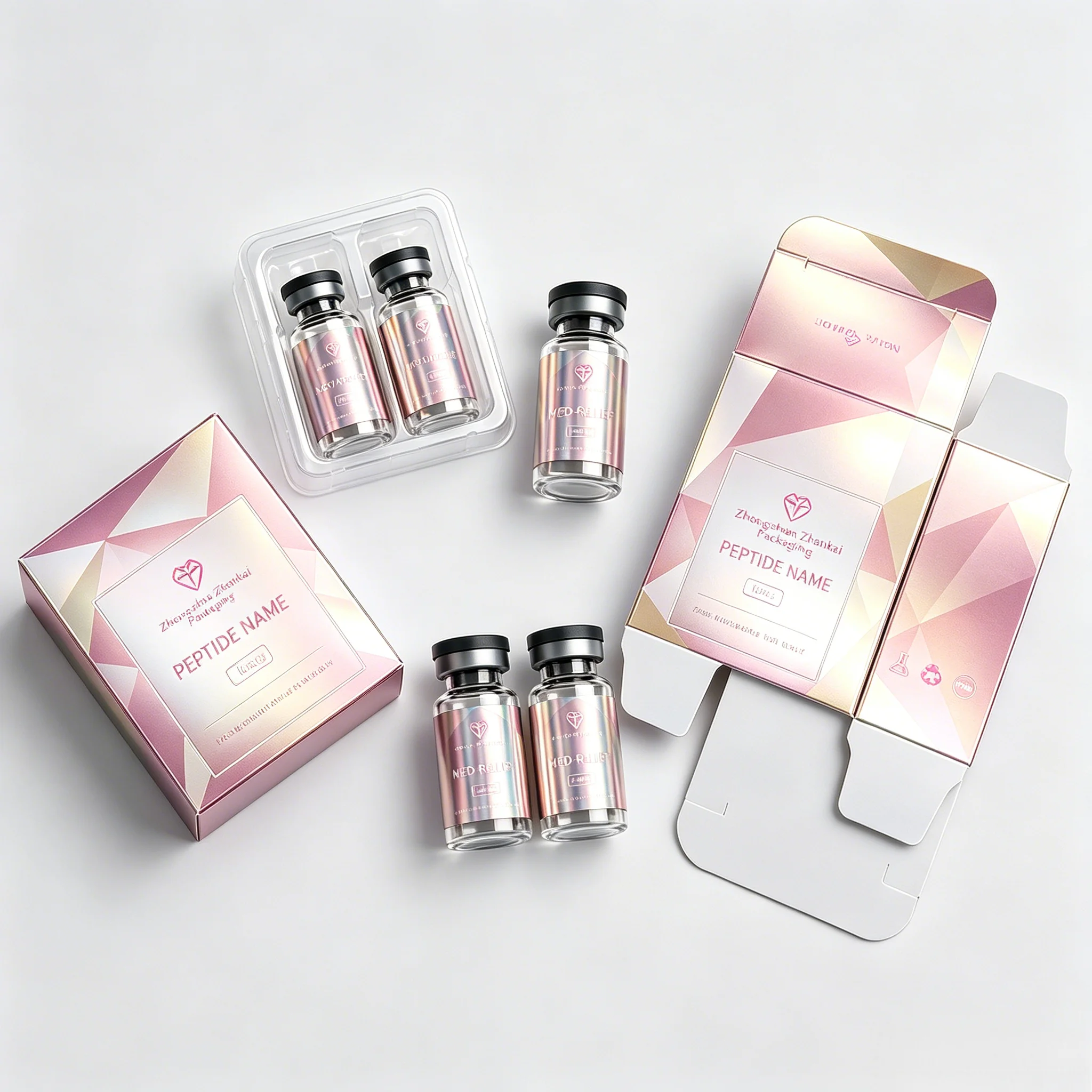ฉลากไวนิลแบบมันเงาคุณภาพสูงสำห - Luxury Skincare Labels บทวิจารณ์และราคา