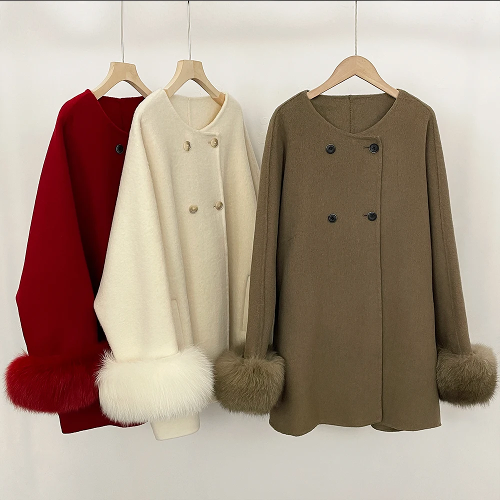 

Elegant Woolen Coat Winter Women Winter Coat Female Luxes Coat Ladies Korean Popular Women's Clothes Women's Clothing Fur Coat