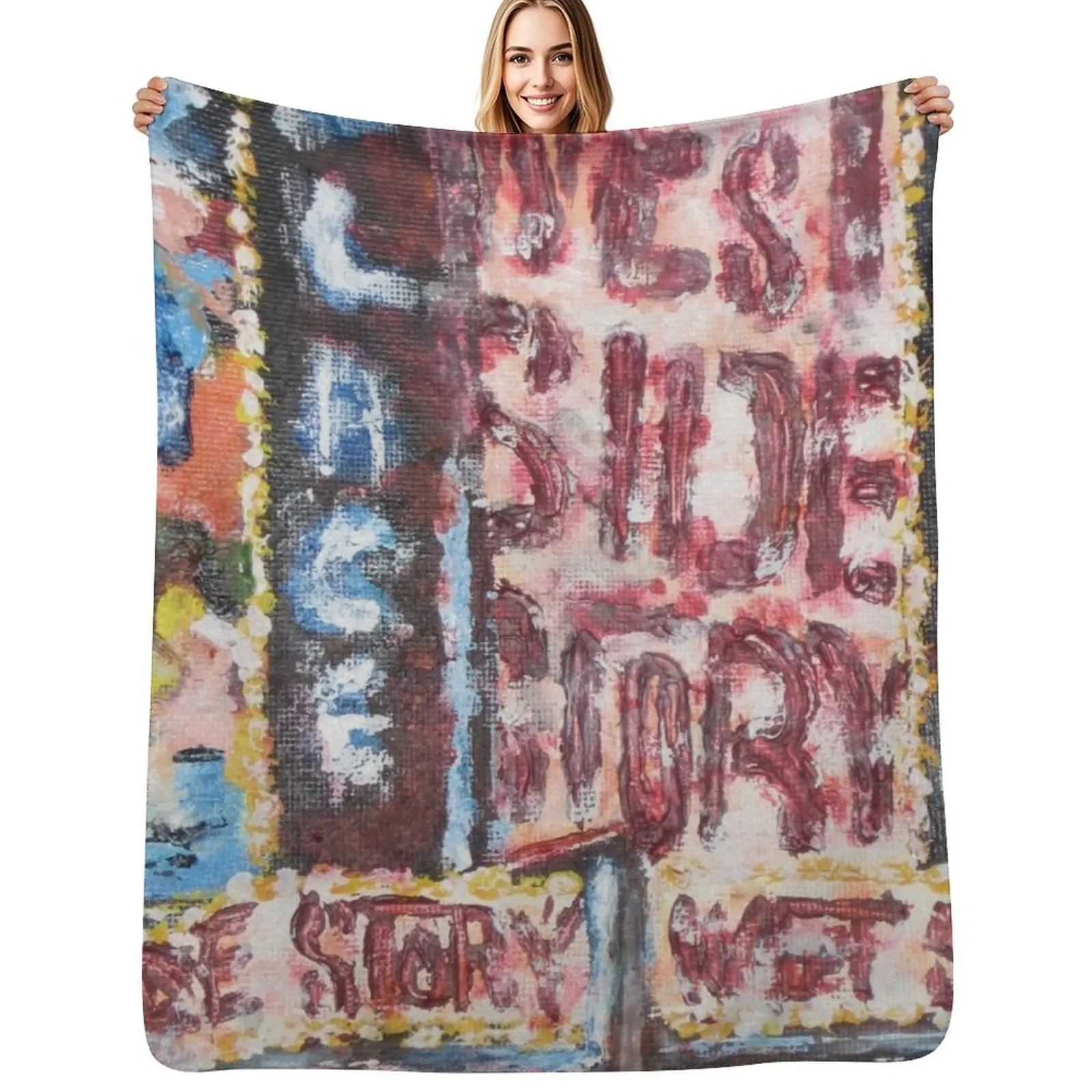 West Side Throw Blanket Cozy Throw Blanket for Bed Sofa Chair