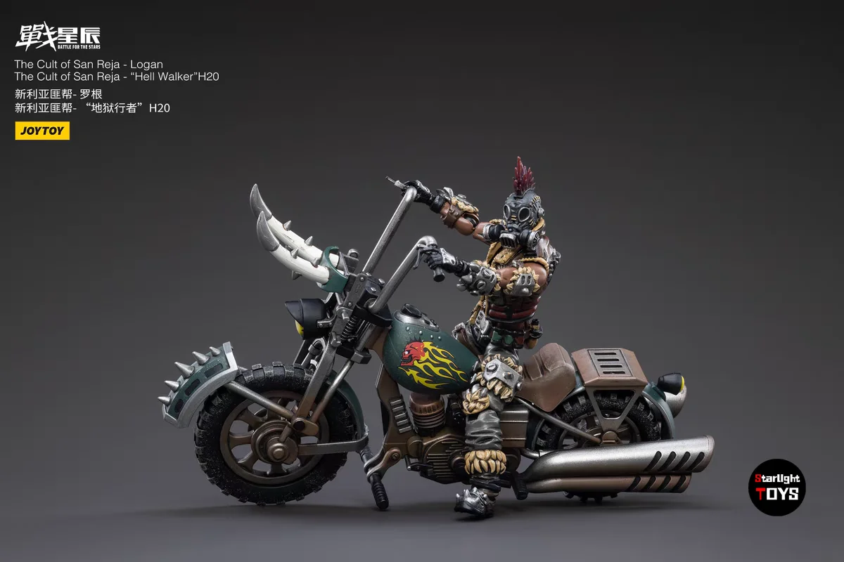 【Envio em 24 Horas】 JOYTOY The Cult of San Reja Logan The Cult of San Reja Hell Walker H20 Brinquedo Modelo Presente Figura de Ação 1/18