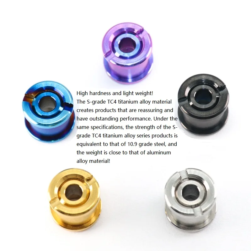 مسمار قرص أسنان من سبائك التيتانيوم TC4، قرص أسنان دراجة الطريق الجبلية، قرص واحد، مسمار قرص مزدوج، برغي قرص أسنان ثابت