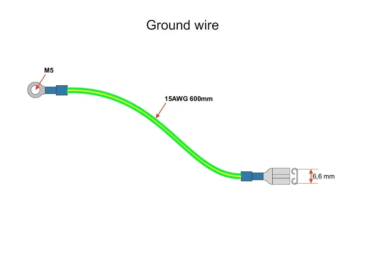 100 Pieces Customer Customized Ground Wires Power Wire Standard Hopper Wire