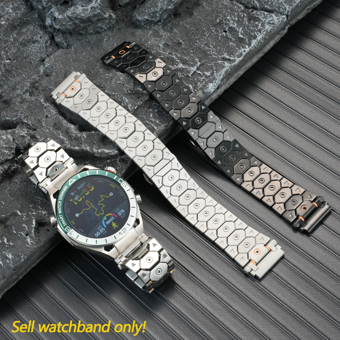 20 22mm solid stainless steel strap for Huawei GT5/GT4 high-quality quick release metal watch band watch3/4 men's new bracelet
