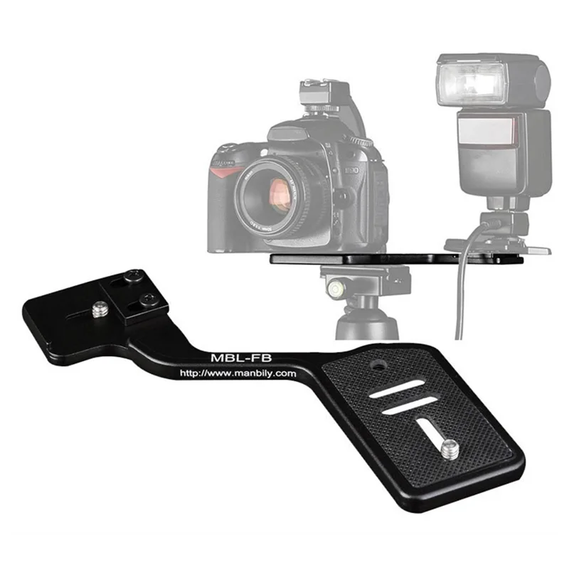 ใหม่ Manbily แฟลชแนวตั้ง Bracket Professional Multi-Functional แบบพกพาสะดวก MBL-FB Professional Flash Bracket