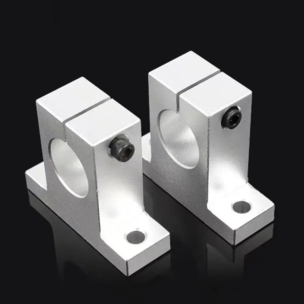 Rodamiento lineal de aleación de aluminio, soporte de eje de riel de enrutador CNC, mesa XYZ, SK8, SK10, SK12, SK16, SK20, SHF8, SHF10, SHF12, SHF16, 1 unidad