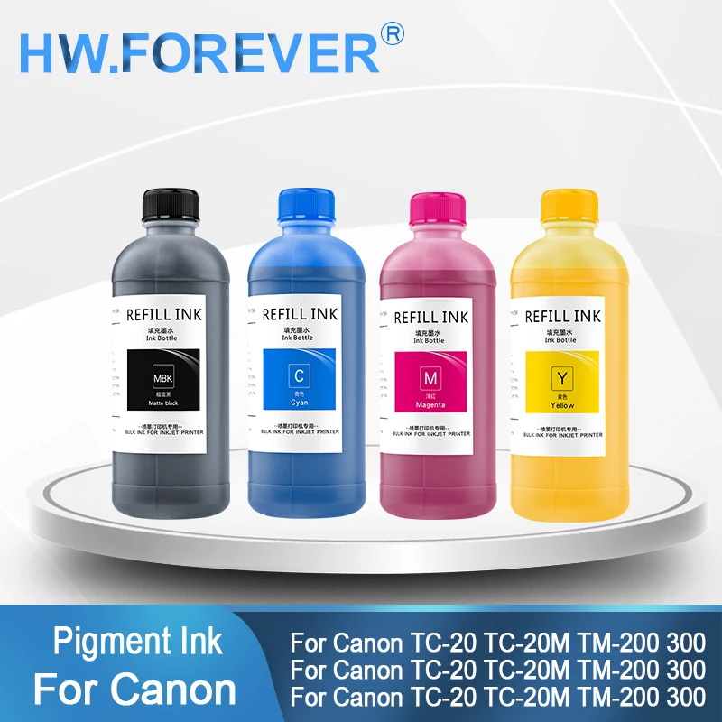 

500 мл/бутылка пигментных чернил PFI-050 PFI 050 PFI050 комплект сменных чернил для принтеров Canon imagePROGRAF TC-20 TC-20M яркая цветная бутылка