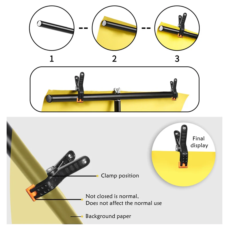 Photography T-Shape Backdrop Background Stand Frame Support System Kit For Photo Studio Video Chroma Key Green Screen With Stand