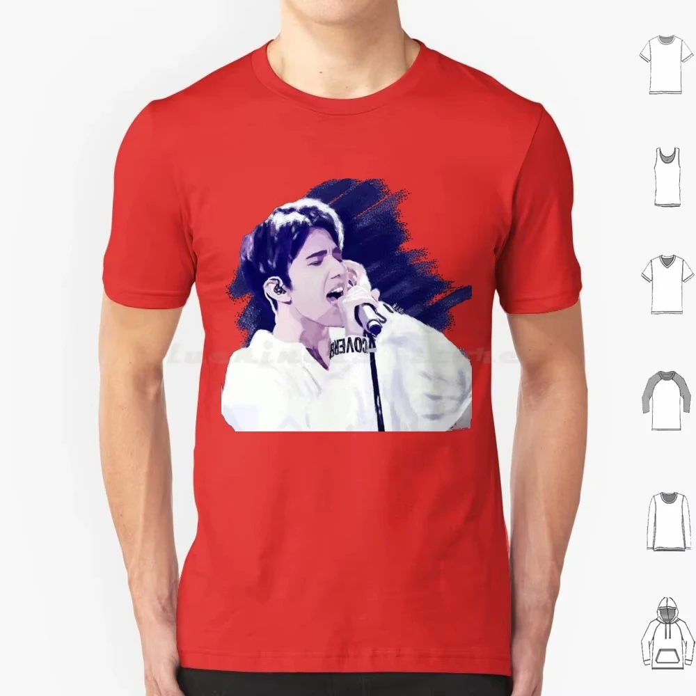 Dimash Kudaibergen Untitled Graphic Tee Unisex Oversized Transparent Pattern Short Sleeve Streetwear Tops