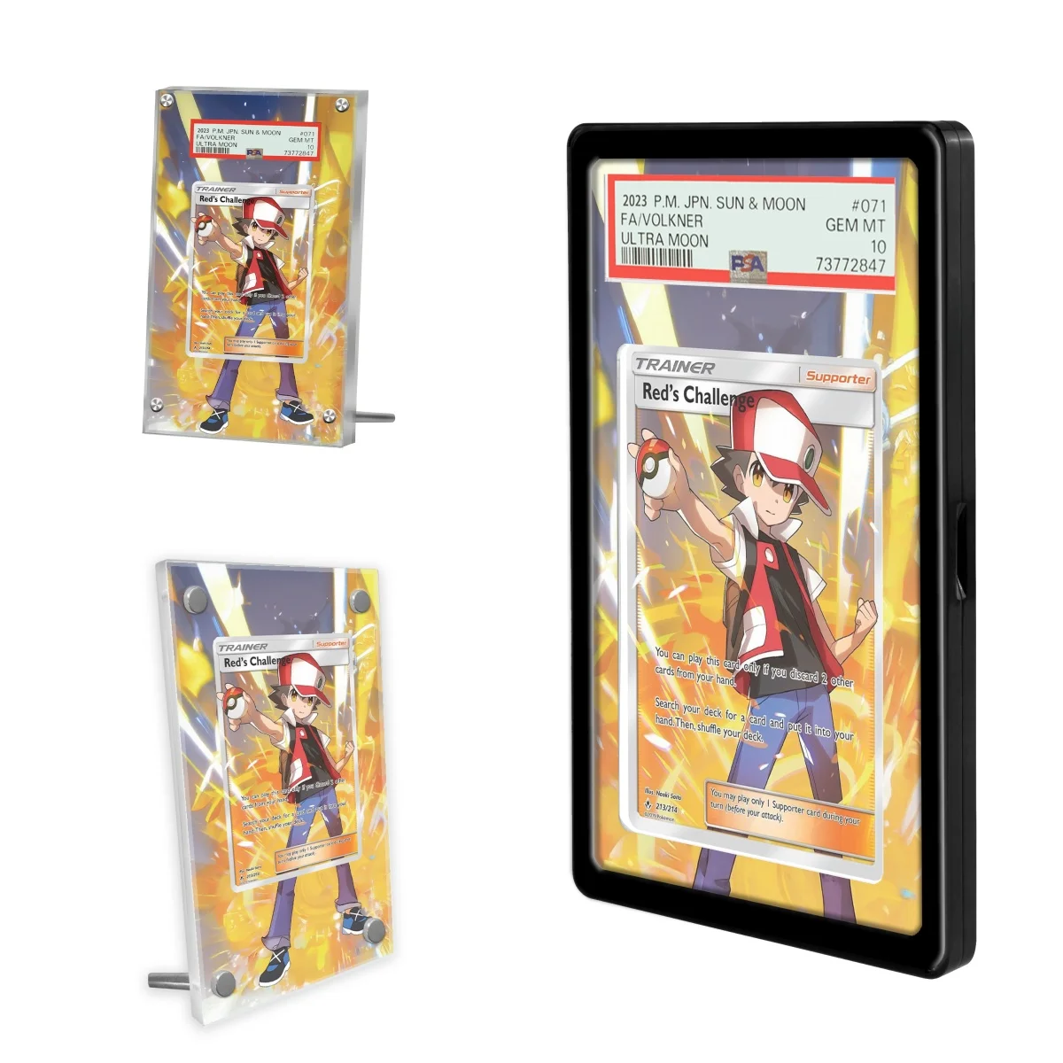 Карты с покемонами, дисплей PTCG Sv11B, красная коллекция аниме, игровая коллекция, расширяющиеся художественные подарки, акриловый защитный чехол, брелок, игрушки