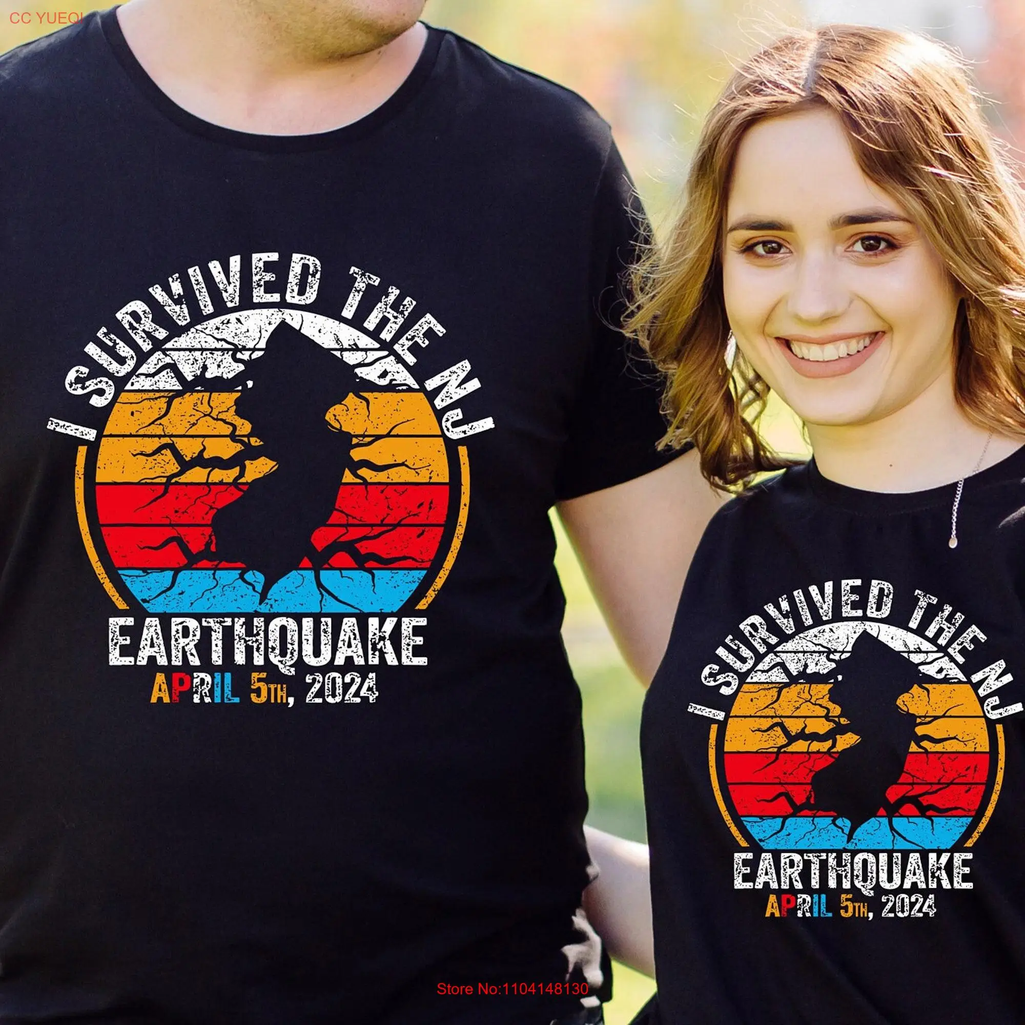 I Survived NJ Earthquake 2024 T Shirt long or short sleeves