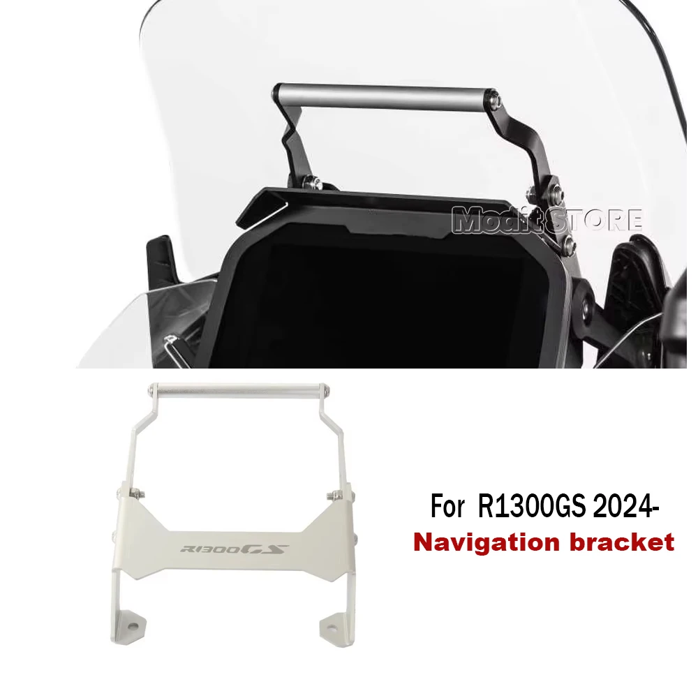 

For BMW R1300GS R 1300GS ADV 2023 2024 Motorcycle CNC Aluminum GPS Holder Navigation Bracket Adapt 12/22 MM Stand kit