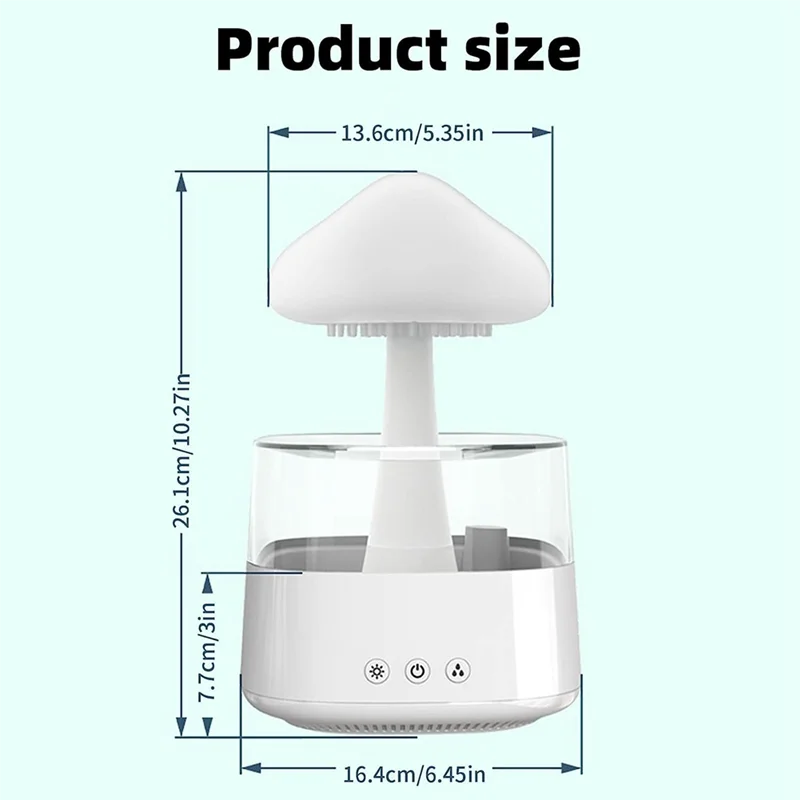 Air Humidifier,Rain Cloud Humidifier Aroma Diffuser Micro-Humidifier Portable Mini Humidifiers Personal Desktop