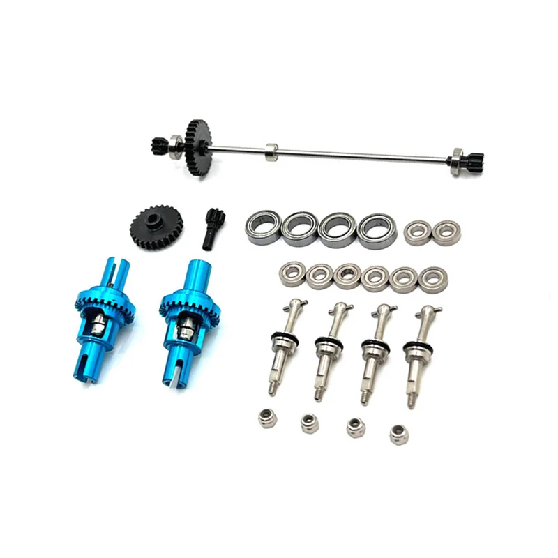 Metal Drive Shaft Driving Gear Differential Set for Wltoys 284131 K969 K979 K989 K999 P929 1/28 RC Car Upgrades Parts 5