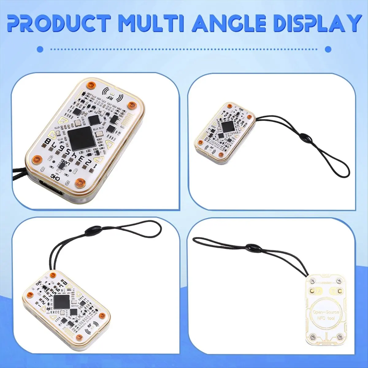 

Chameleon Ultra RFID Smart Chip Reader+5xUID Keychain Smart Card Emulator 125K 13.56M IC ID Card Decode NFC Read Writer