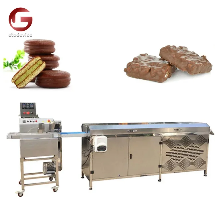 

Chocolate Enrobing Machine Chocolate Making Line Customize Cooling Tunnels Chocolate Nut Coating Enrober Machine