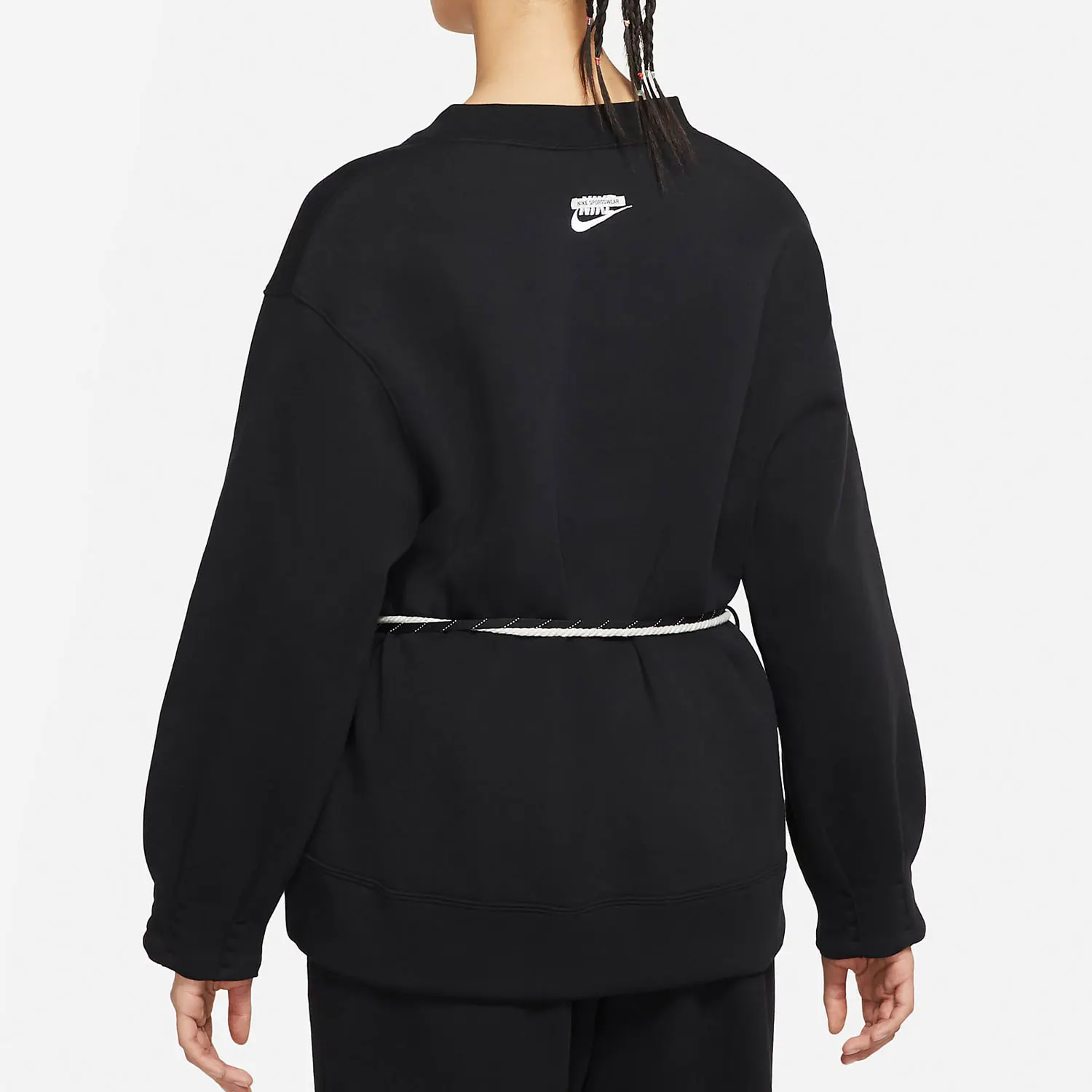 Nike genuine SPORTSWEAR women's fashionable V-neck sweatshirt pullover DM6156-010