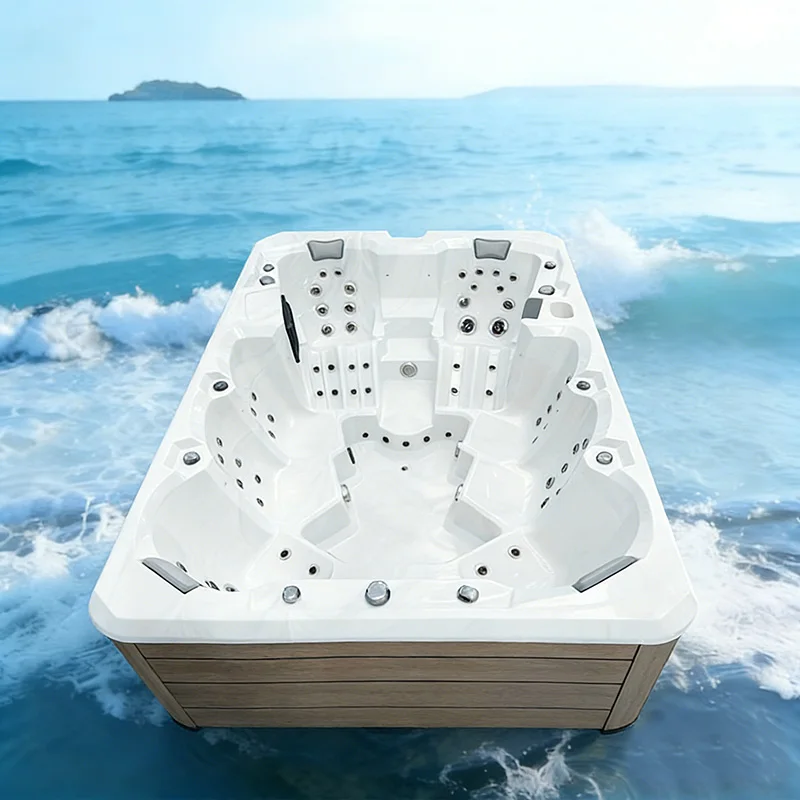Luxury Popular 10 People Whirlpool Outdoor Hot Tub Spa Pool Sexy Acrylic Massage Jacuzzier Hot Tub Spa Outdoor