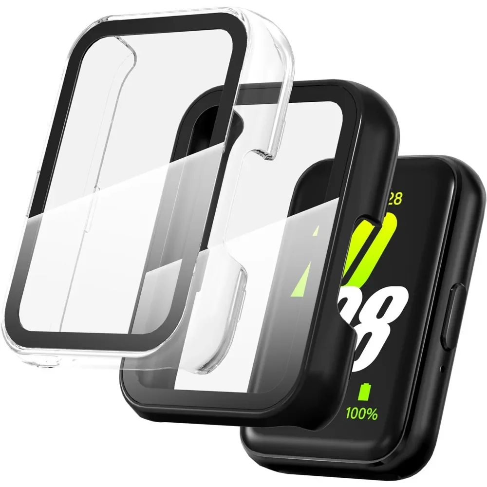 

Защитный чехол для экрана + стекло 2 в 1, бампер для Samsung Galaxy Fit3, жесткий защитный чехол для ПК, универсальные аксессуары против царапин