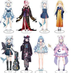Hot Anime Hololive Vtuber Figures Ninomae Ina'nis Gawr Gura La+ Darknesss Cosplay Acrylic Stand Model Fans Christmas Gifts 15CM