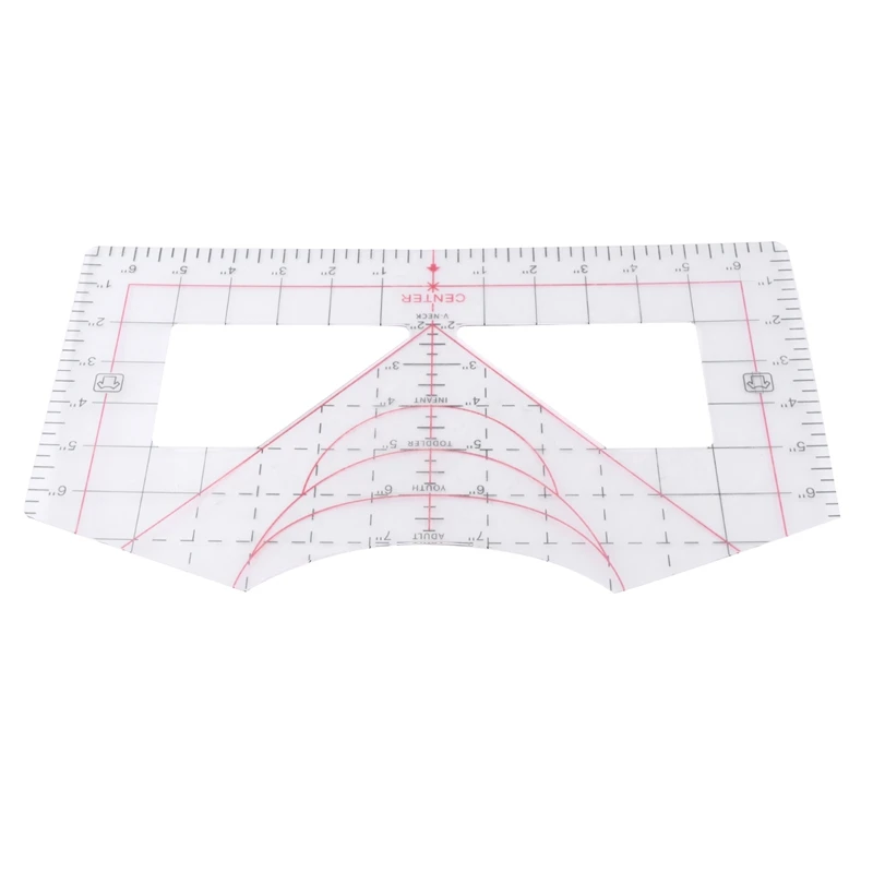 Tshirt Ruler Guide For Vinyl Alignment For Measuring Tool Sewing Tool Calibration Tool Transparent Ruler