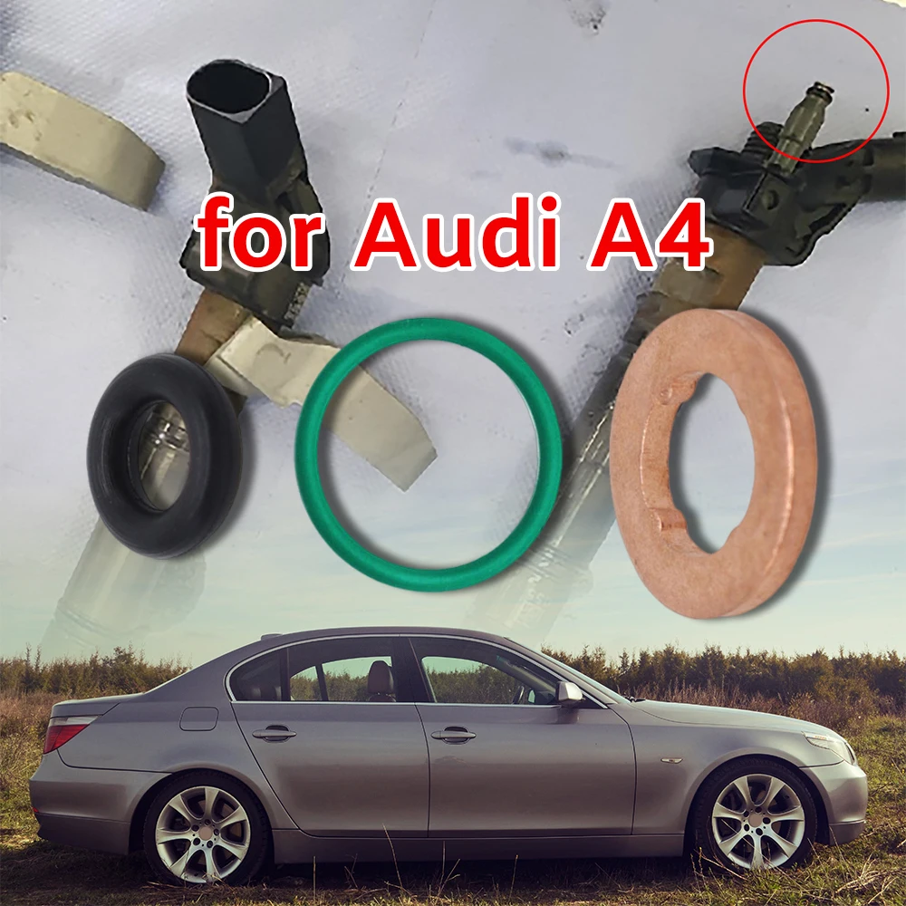 

6x Fuel Injector Nozzle Copper Gasket O-ring Seal Kit 059130119 059130519 WHT000884 03L130277 for Audi A4 Allroad Repair Parts