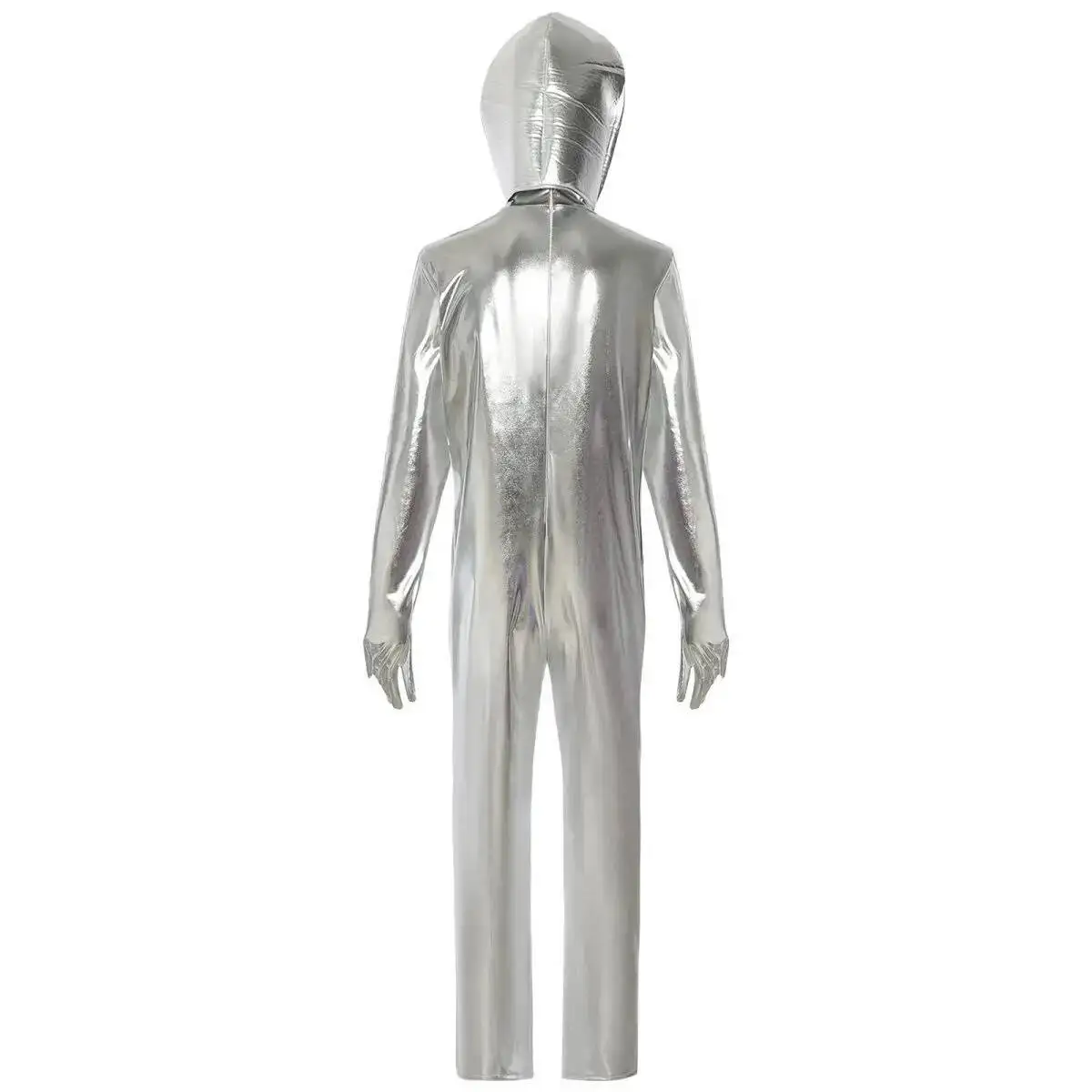 

Новый костюм для косплея «Чужой», серебряный комбинезон, забавный НЛО, робот-космонавт, ролевая вечеринка, костюм на Хэллоуин