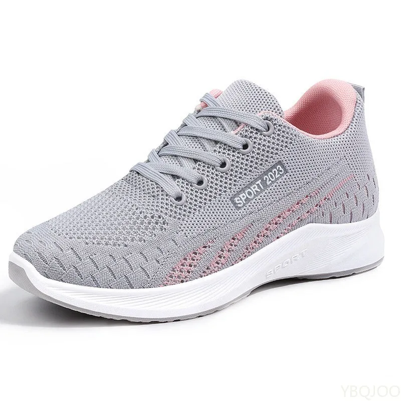 Large Size Spring and Autumn Fashion New Lightweight Casual Women's Shoes Breathable and Versatile Sports Running Women's Shoes view 3