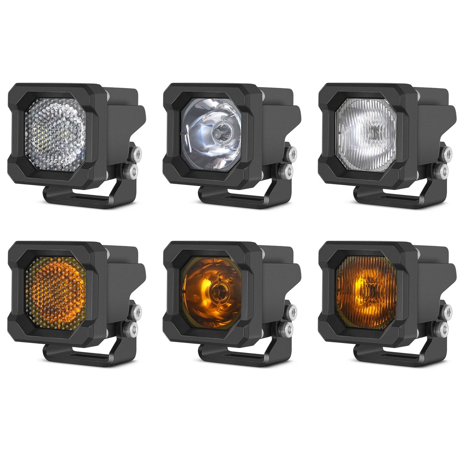LED Headlight Light Kit, 2'' Inch 50W Spot Mini Cube Work Driving Pod Lights for Offroad Truck ATV UTV Bike 12V DC Plug and Play