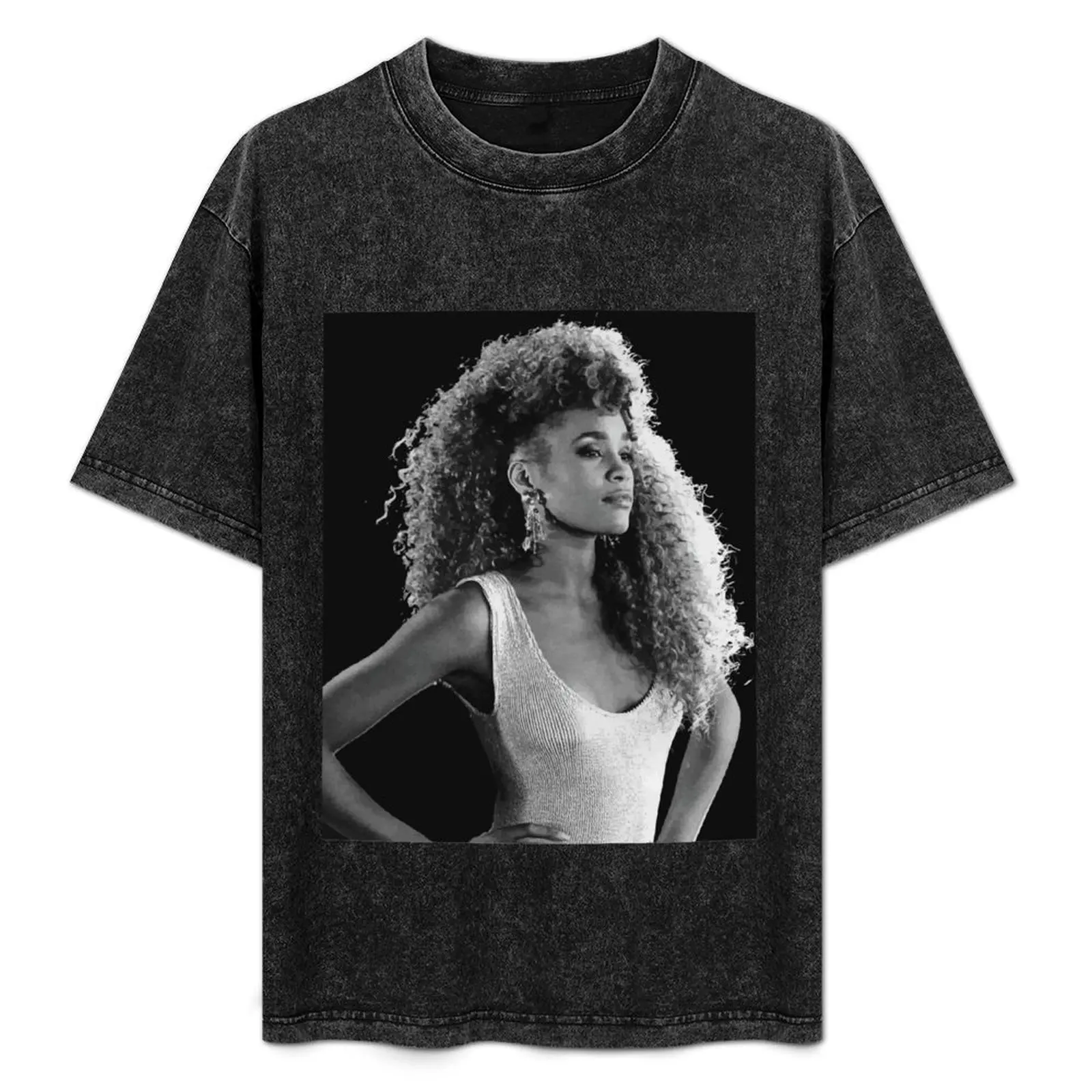 

Whitney Houston Printed White T-Shirt Athletic Fit Sports Short Sleeve Top