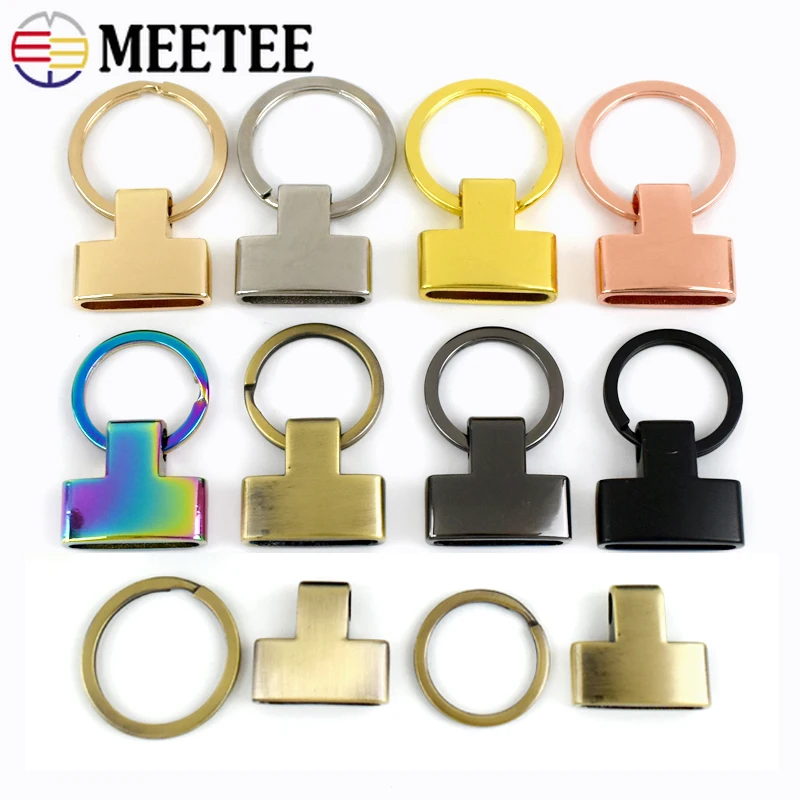 5/10/20Pcs Meetee 20/25mm Metal Buckles Key O Ring Bag Strap Clip Clasp Webbing Connector Buckle Pendant Screw Hook Accessories