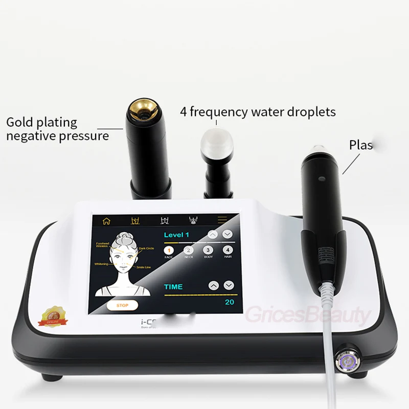 Plasma Quadruple Ultrasound Facial Beauty Machine Microcurrent Thermal Lifting V Line Contour Collagen Boost Acne Treatment
