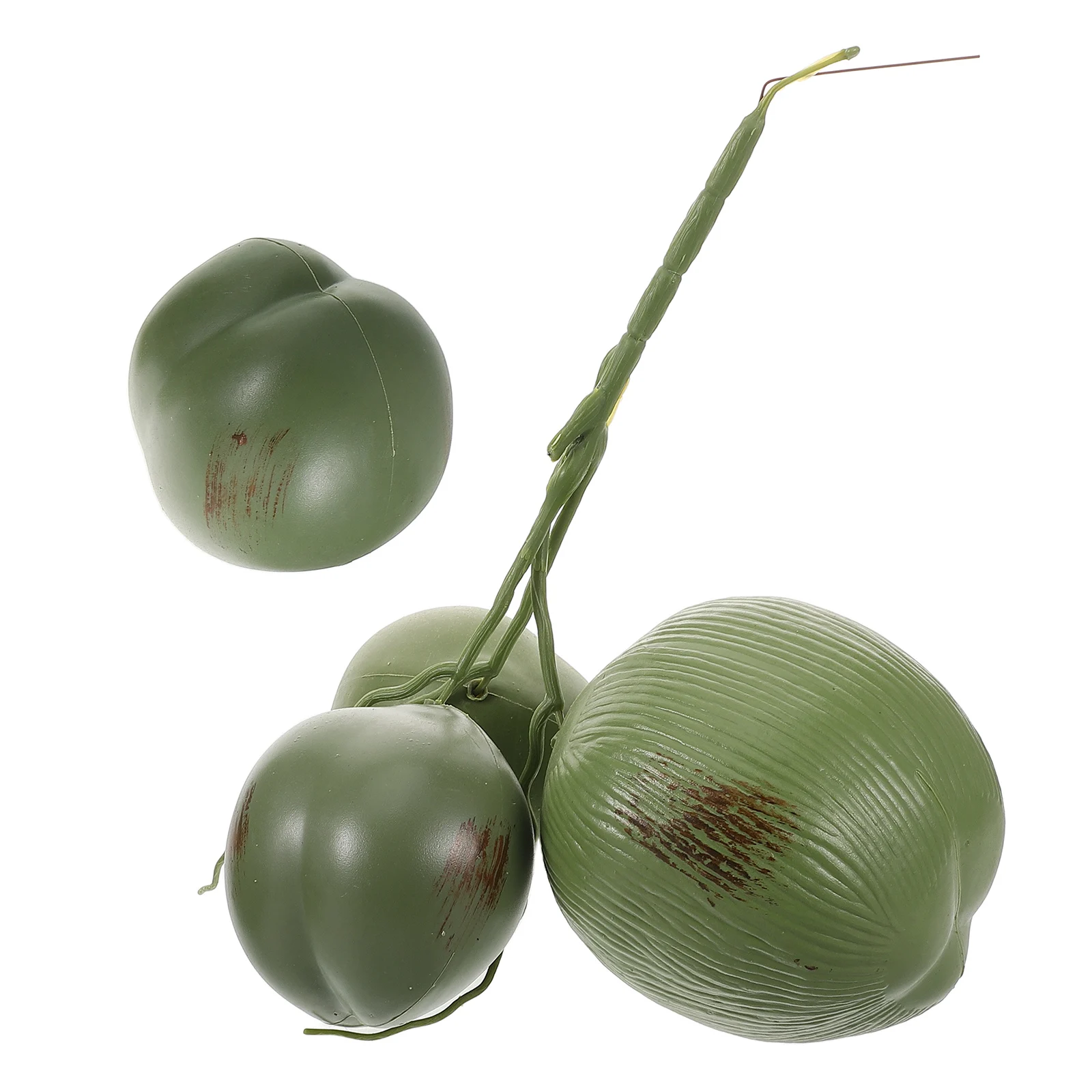 

Artificial Fruit Decoration Coconut Small Size Plastic Faux Model Lightweight Realistic Texture Simulation Fruits Long